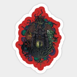 Lovecraft's Pantheon of Horrors  (By Alexey Kotolevskiy) Sticker